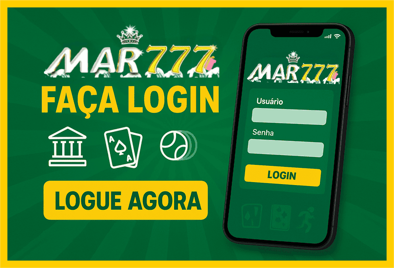 Imagem destacando login seguro na MAR777 para novos usuários